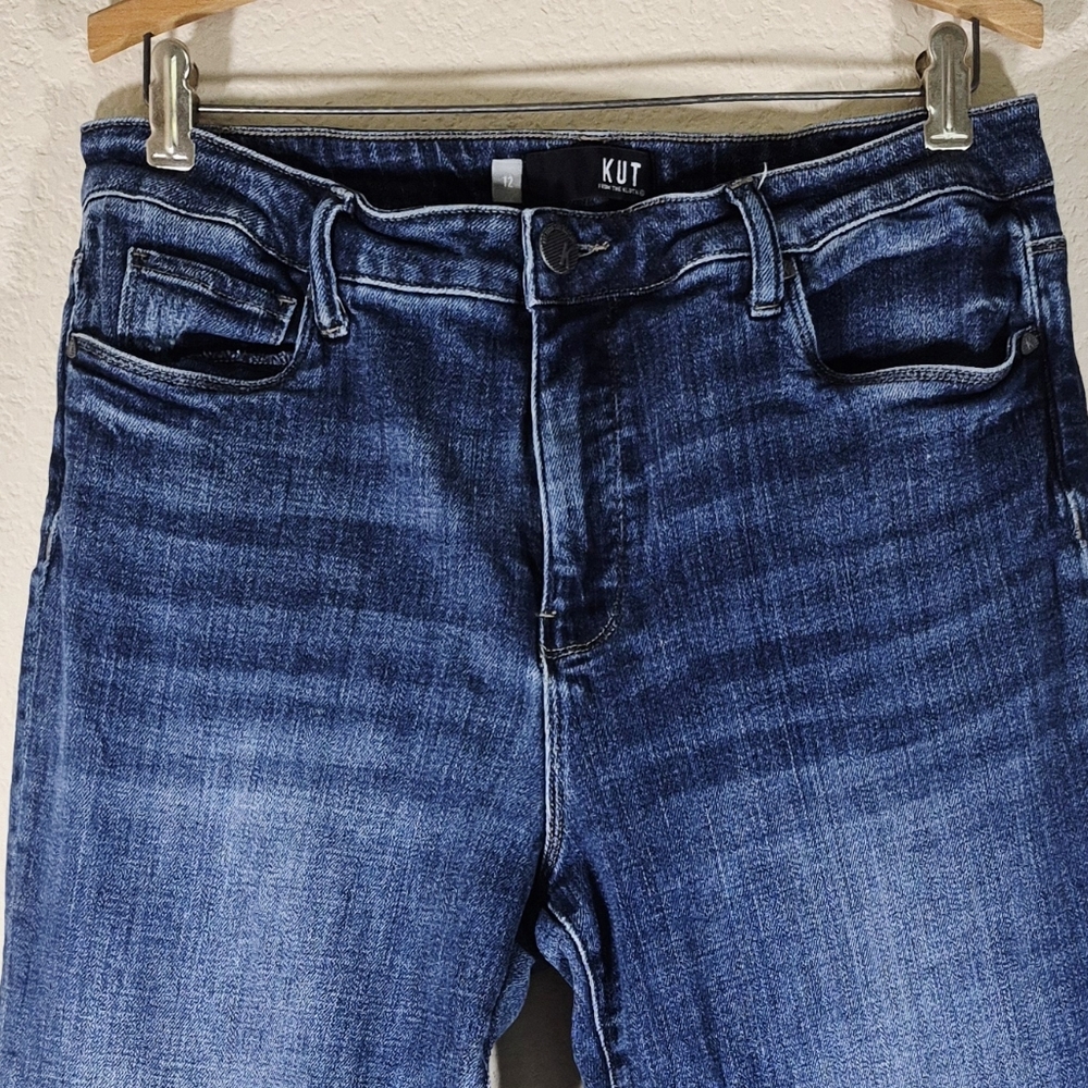 Kut From The Kloth Women's Cropped Blue Jeans - Picture 2 of 10